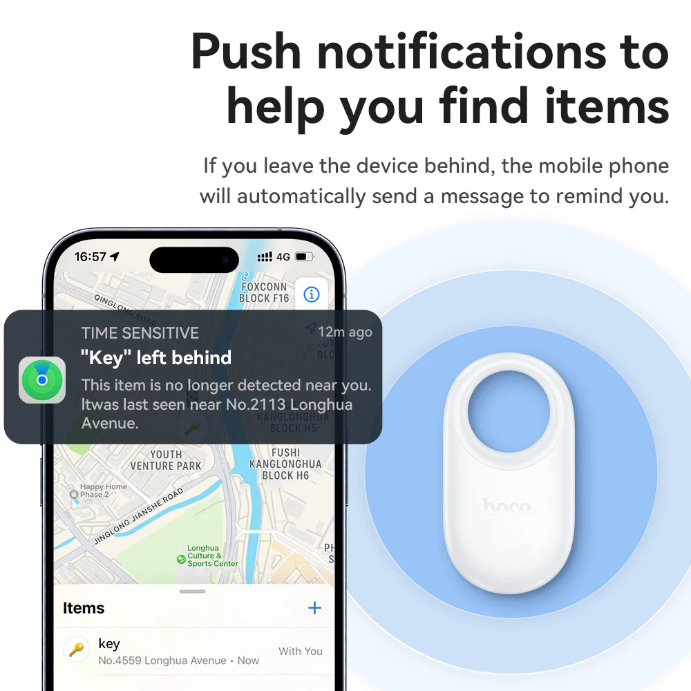 HOCO GPS Tracker: Find My, Anti-Lost Key & Pet Finder